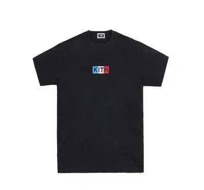 Pre-owned Kith Men's  Paris Classic Logo Tee Shirt In Black