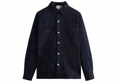 Pre-owned Kith Men's  Patchwork Berkeley Buttondown Shirt In Nocturnal