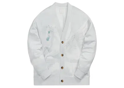 Pre-owned Kith Men's  Pegasus Fleece Cardigan In Chalk