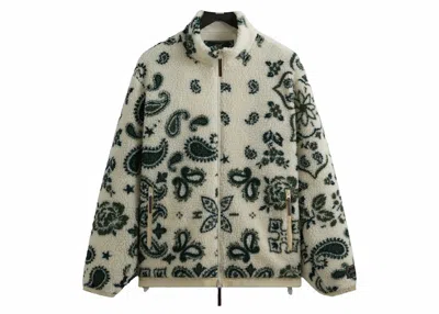 Pre-owned Kith Men's  Pinehurst Sherpa Full Zip In Sandrift