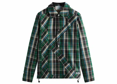 Pre-owned Kith Men's  Plaid Initial K Jacket In Conifer