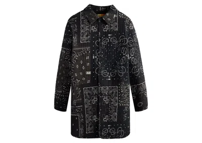 Pre-owned Kith Men's  Prescott Quilted Trench Coat In Black
