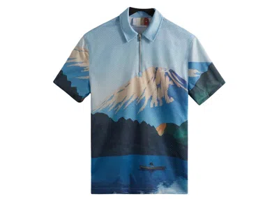 Pre-owned Kith Men's  Printed Devoe Quarter Zip In Current