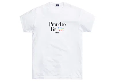 Pre-owned Kith Men's  Proud To Be Me Tee Shirt In White