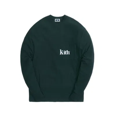 Pre-owned Kith Men's  Quinn Long Sleeve Tee Shirt In Stadium