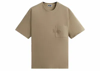 Pre-owned Kith Men's  Quinn Tee Shirt In Canvas In Brown
