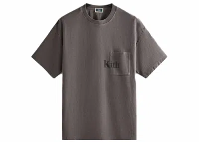 Pre-owned Kith Men's  Quinn Tee Shirt In Hurricane In Gray