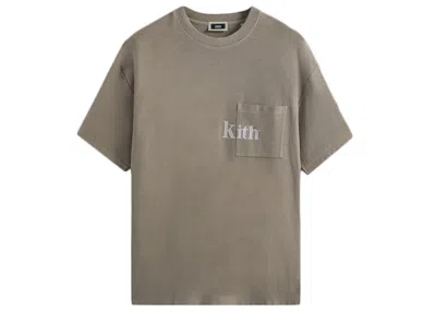 Pre-owned Kith Men's  Quinn Tee Shirt In Pyrite In Gold
