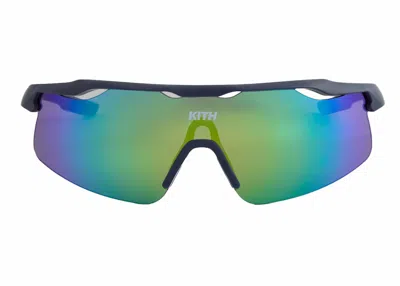 Pre-owned Kith Men's  Racer Sunglasses In Cyanotype