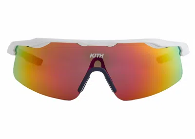Pre-owned Kith Men's  Racer Sunglasses In White