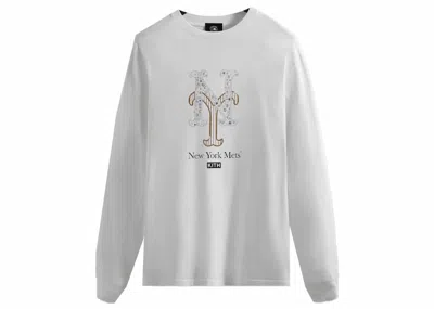 Pre-owned Kith Men's  Rachel Goatley Mets Long Sleeve Tee Shirt In White