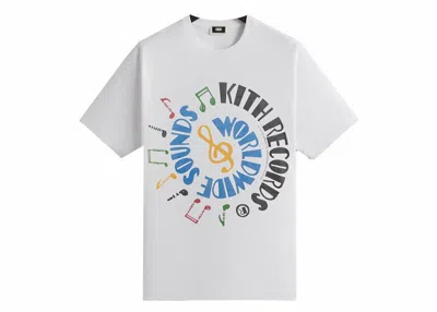 Pre-owned Kith Men's  Records Vintage Tee Shirt In White