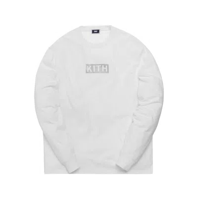 Pre-owned Kith Men's  Reflective Long Sleeve Tee Shirt In White