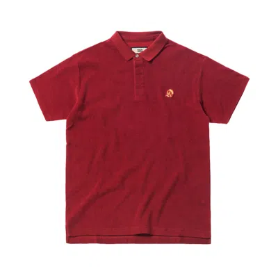 Pre-owned Kith Men's  Regal Terry Polo Shirt In Red