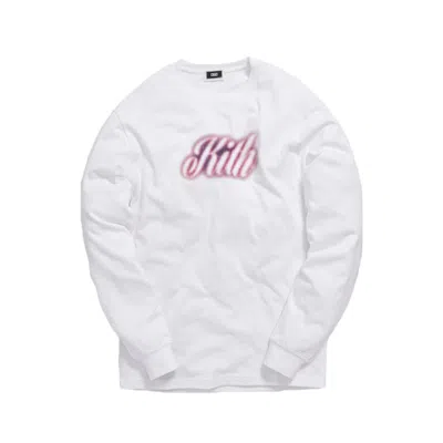 Pre-owned Kith Men's  Rgb Long Sleeve Tee Shirt In White