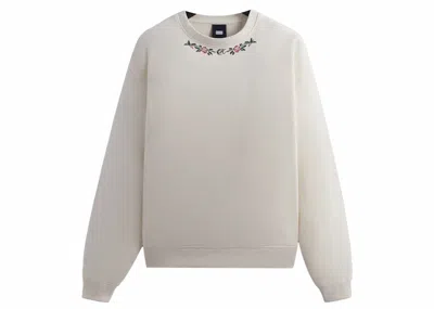 Pre-owned Kith Men's  Rose Nelson Crewneck Sweatshirt In Sandrift