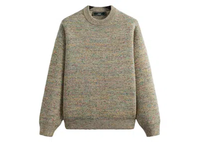 Pre-owned Kith Men's  Saratoga Crewneck Sweatshirt Sweater In Sandrift