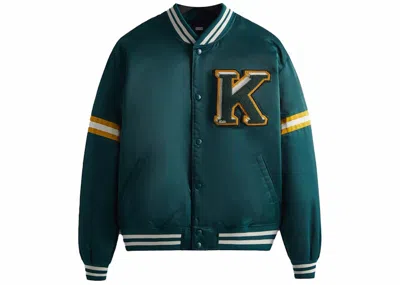 Pre-owned Kith Men's  Satin Bomber Jacket In Fairway
