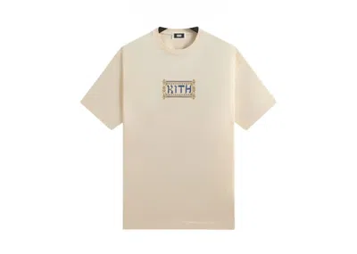 Pre-owned Kith Men's  Scroll Tee Shirt In Sandrift