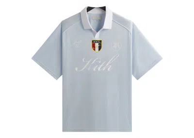 Pre-owned Kith Men's  Shadow Stripe Marcel Soccer Top In Light Indigo