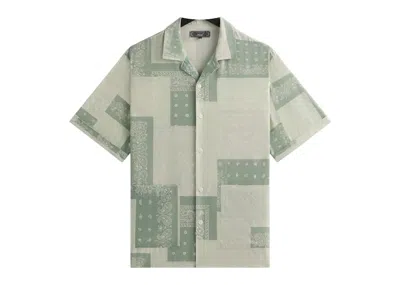 Pre-owned Kith Men's  Silk Lyocell Bandana Reade Shirt In Realm