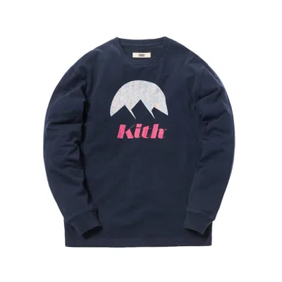 Pre-owned Kith Men's  Something Else Long Sleeve Tee Shirt In Navy Blue
