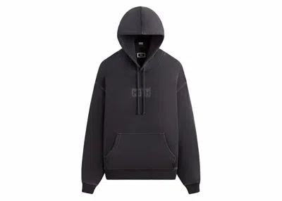 Pre-owned Kith Men's  Stitch Classic Logo Nelson Hoodie In Black