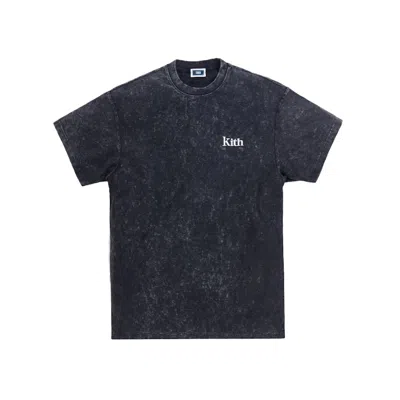 Pre-owned Kith Men's  Stone Wash Tee Shirt In Moonless Night