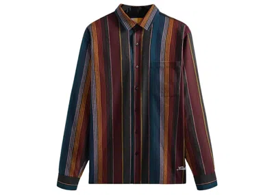 Pre-owned Kith Men's  Striped Ludlow Shirt In Void