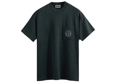 Pre-owned Kith Men's  Taylormade Crest Tee Shirt In Stadium In Gray