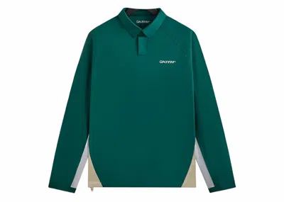 Pre-owned Kith Men's  Taylormade Long Sleeve Honors Polo Shirt In Fairway In Green
