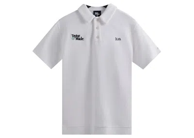 Pre-owned Kith Men's  Taylormade The Turn Polo Shirt In White