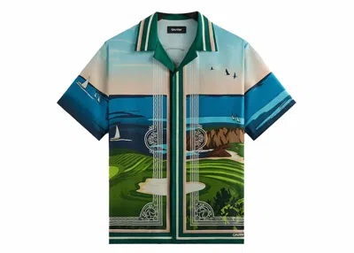 Pre-owned Kith Men's  Taylormade Tips Camp Collar Shirt