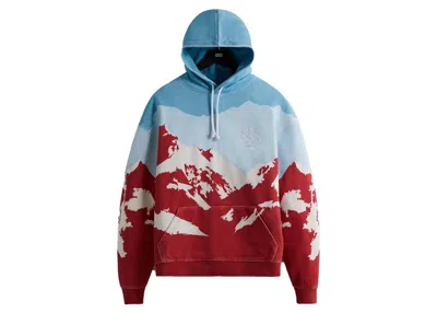 Pre-owned Kith Men's  Team Usa Snow Mountain Hoodie In Retro