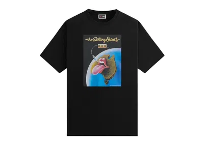 Pre-owned Kith Men's  The Rolling Stones Australia 1973 Poster Tee Shirt In Black