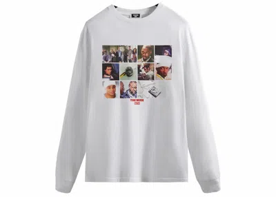 Pre-owned Kith Men's  The Wire Kings And Pawns Long Sleeve Tee Shirt In White