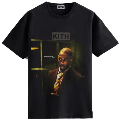 Pre-owned Kith Men's  The Wire Stringer Vintage Tee Shirt In Black