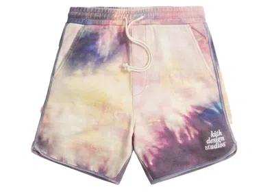 Pre-owned Kith Men's  Tie Dye Jordan Short In Purple/pink