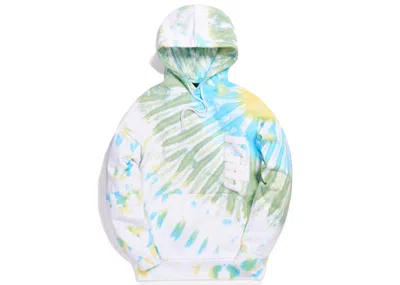Pre-owned Kith Men's  Tie Dye Williams I Hoodie In Green