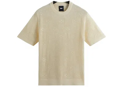 Pre-owned Kith Men's  Tilden Crochet Shirt In Sandrift