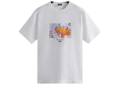 Pre-owned Kith Men's  Time Flies Tee Shirt In White