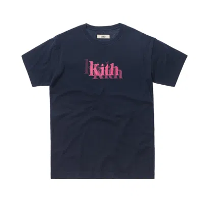Pre-owned Kith Men's  Tones Tee Shirt In Navy Blue