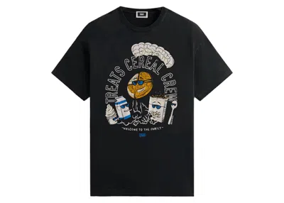 Pre-owned Kith Men's  Treats Cereal Crew Vintage Tee Shirt In Black
