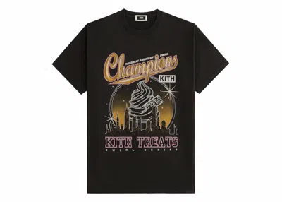 Pre-owned Kith Men's  Treats Champions Vintage Tee Shirt In Black