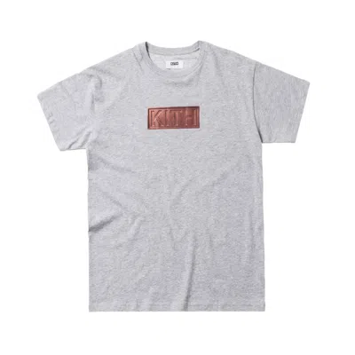 Pre-owned Kith Men's  Treats Chocolate Tee Shirt In Heather Grey