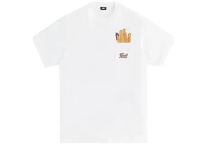 Pre-owned Kith Men's  Treats Churro Pocket Tee Shirt In White