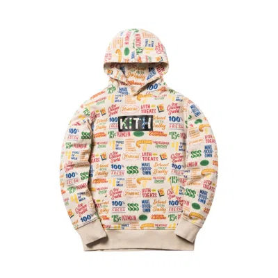 Pre-owned Kith Men's  Treats Circular Hoodie In Turtle Dove