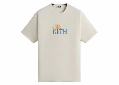 Pre-owned Kith Men's  Treats Hanukkah Shamash Tee Shirt In Sandrift