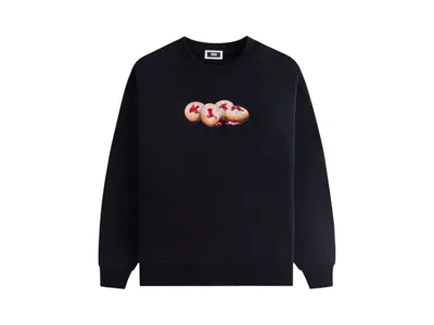 Pre-owned Kith Men's  Treats Jelly Doughnut Nelson Crewneck Sweatshirt In Black