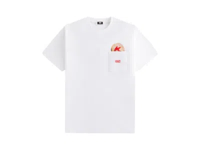 Pre-owned Kith Men's  Treats Jelly Doughnut Pocket Tee Shirt In White